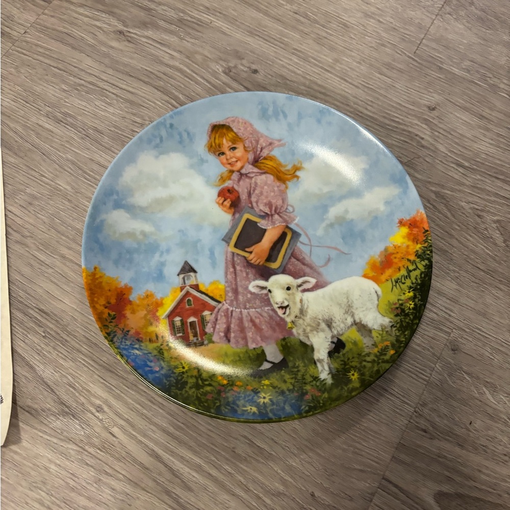 1985 Collectors Plate “Mary Had a Little Lamb”